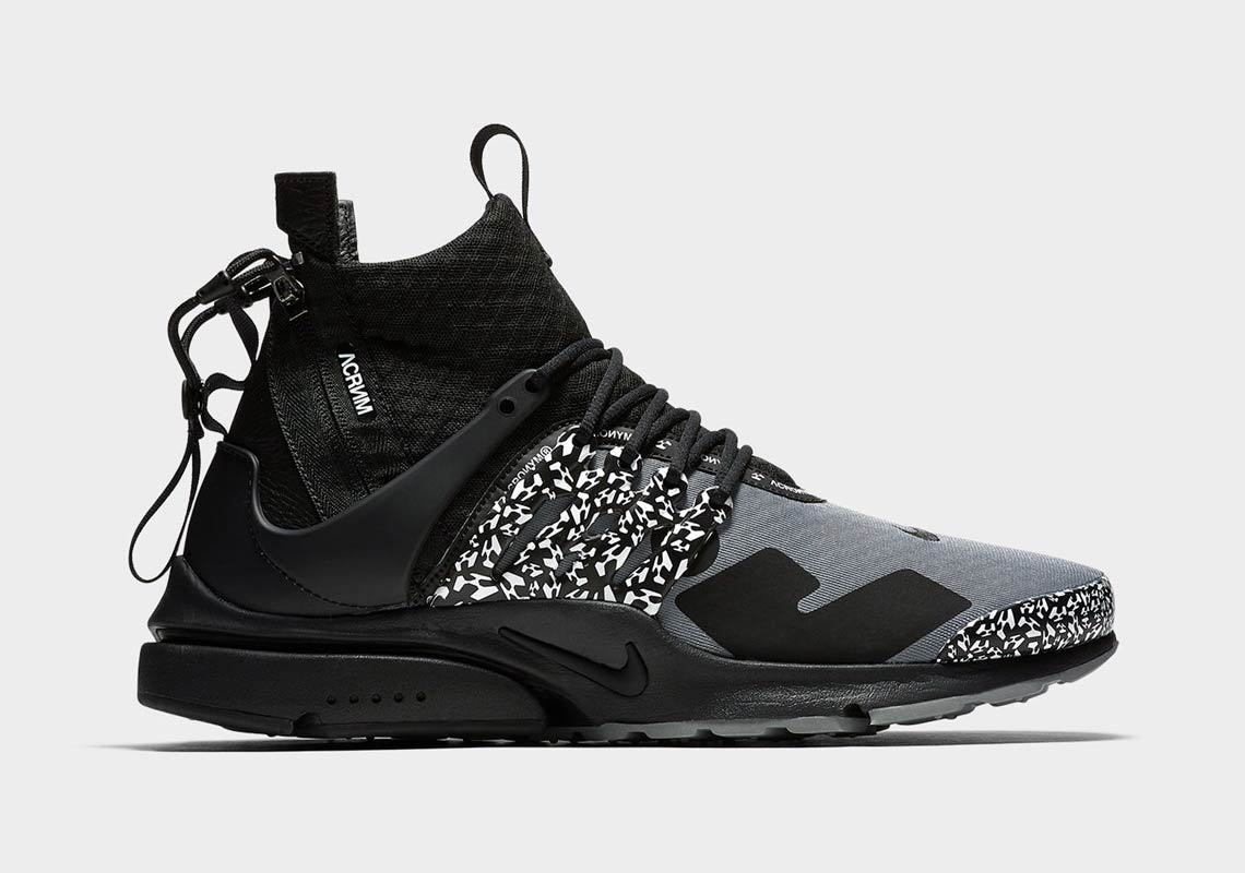 Acronym Nike Presto Mid Black Grey Ah7832 001 3