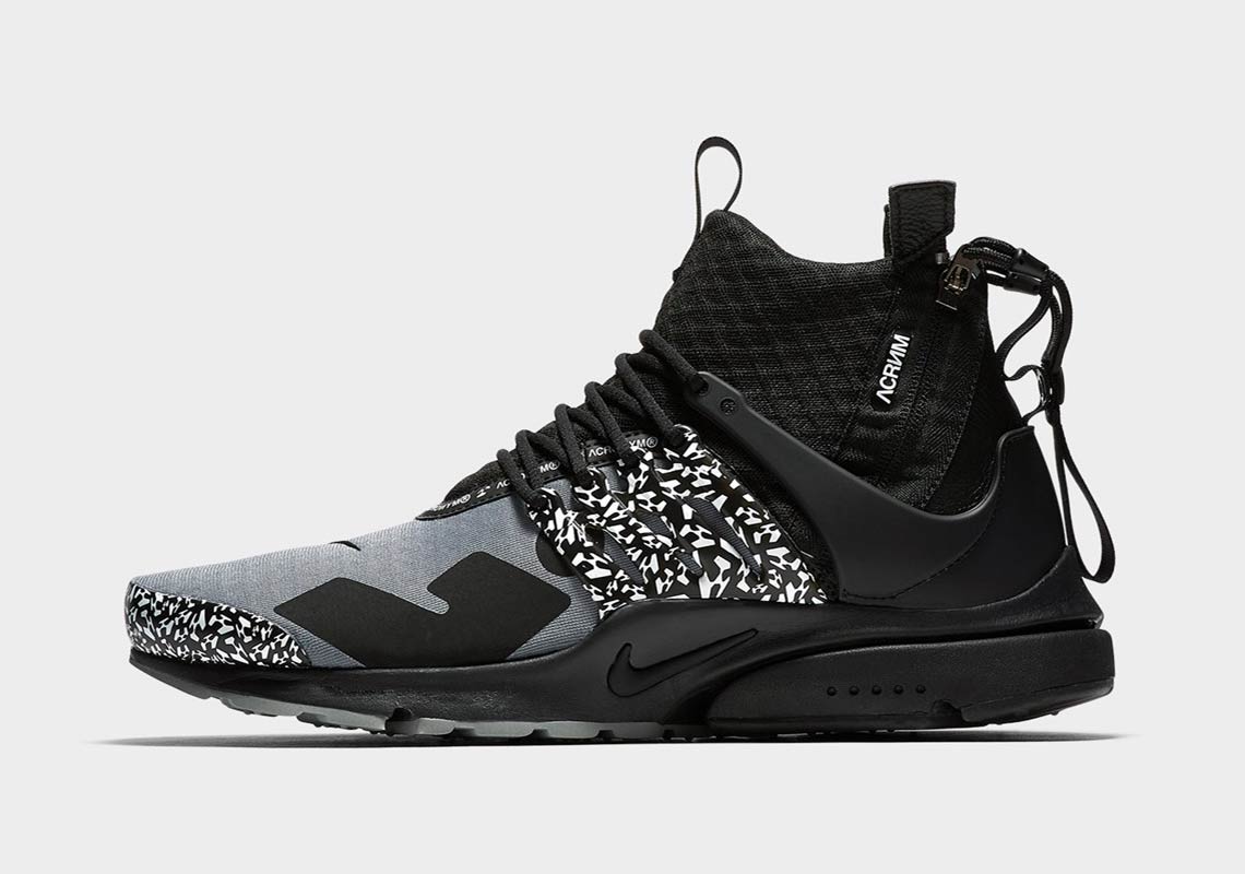 Acronym Nike Presto Mid Black Grey Ah7832 001 5