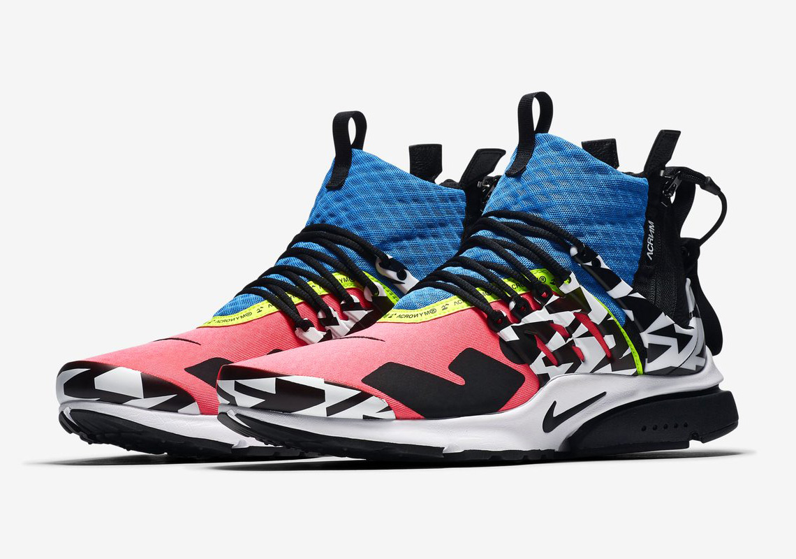 Acronym Nike Presto Mid Racer Pink Photo Blue White Black 2