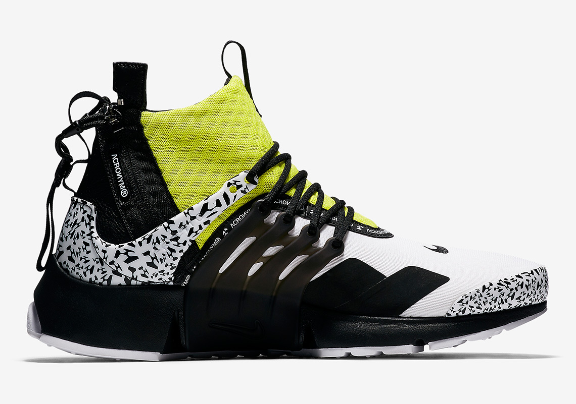 Acronym Nike Presto White Black Dynamic Yellow Ah7832 001 2