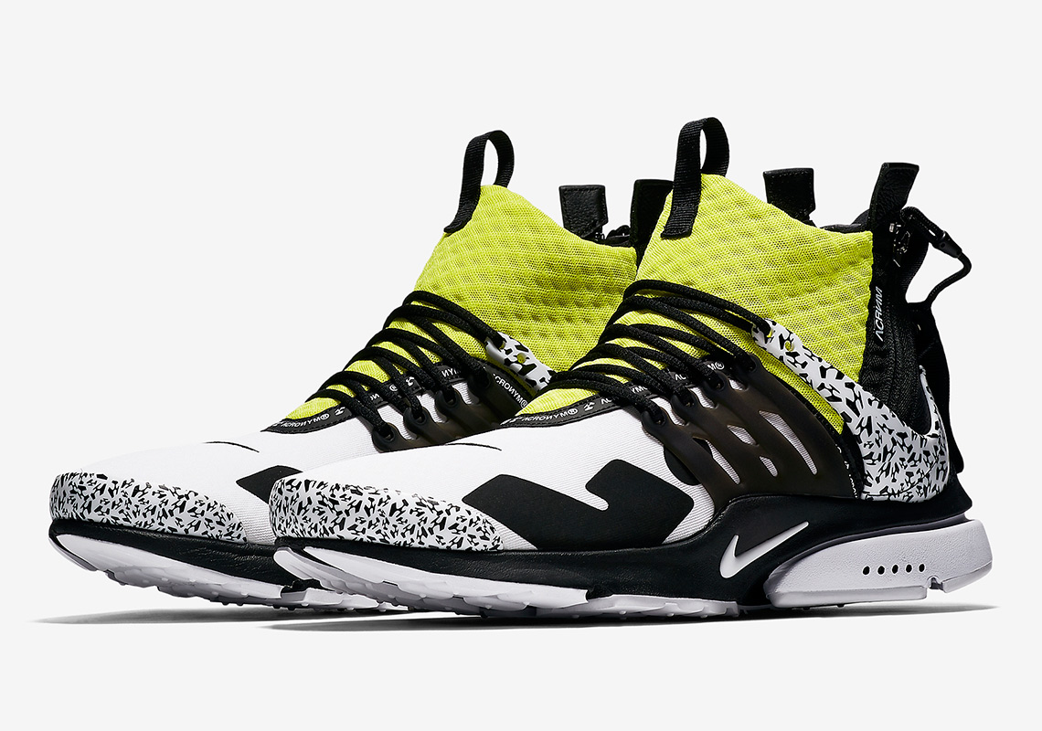 Acronym Nike Presto White Black Dynamic Yellow Ah7832 001 3