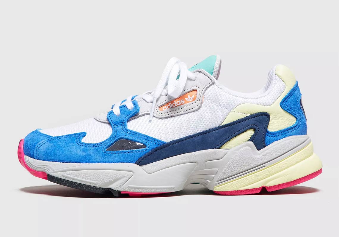 Adidas Falcon Wmns Blue White Yellow 2