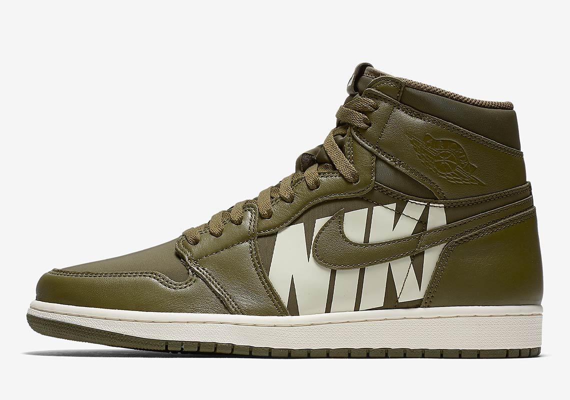 Air Jordan 1 High Olive 555088 300 6