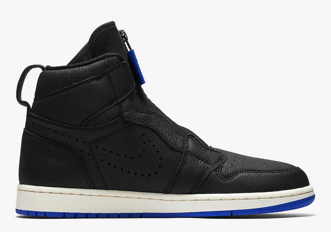 Air Jordan 1 High Zip Black Blue Ar4833 001 4