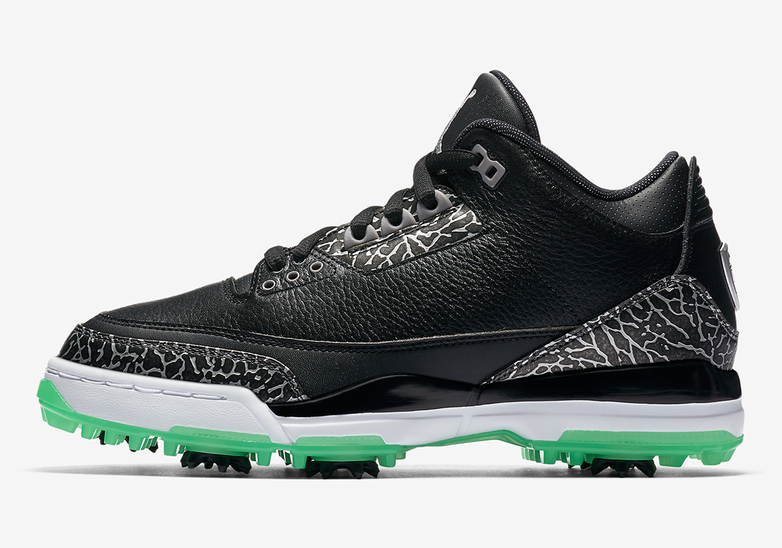 The Air Jordan 3 Golf Shoe Adds Green Glow