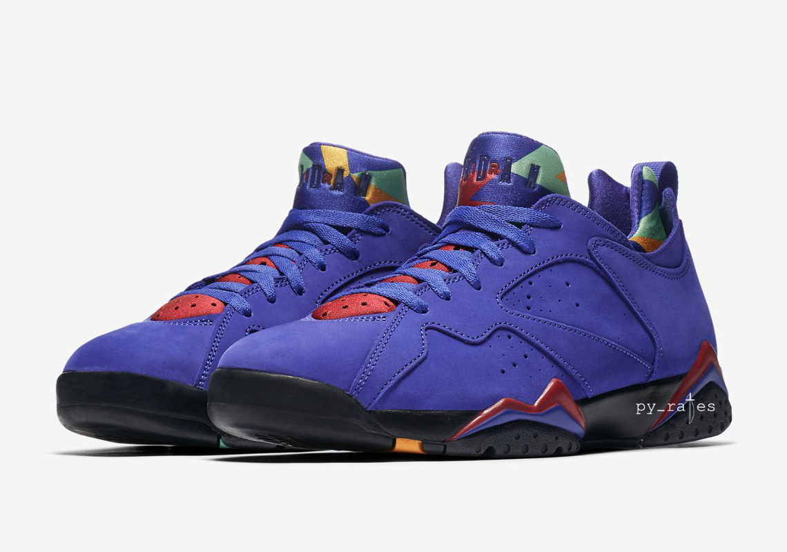 The Air Jordan 7 Low “Bright Concord” Remixes The Wild Tongue Colors