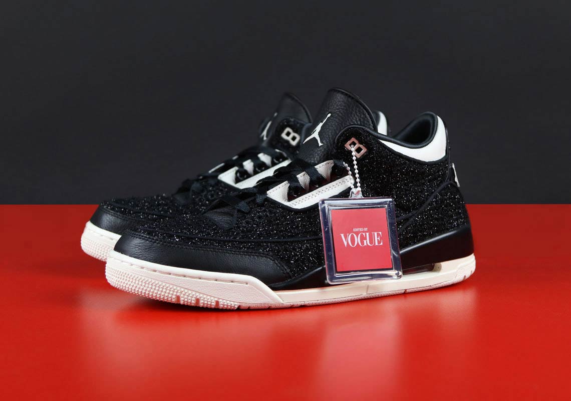 A Detailed Look At The Vogue x Air Jordan 3 "AWOK" In Black