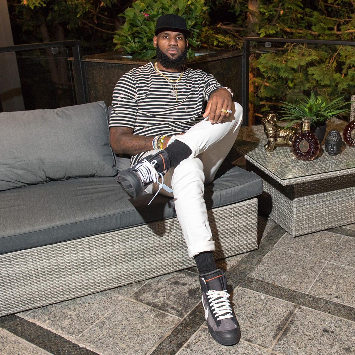 Lebron James Off White Nike Blazer Black 1