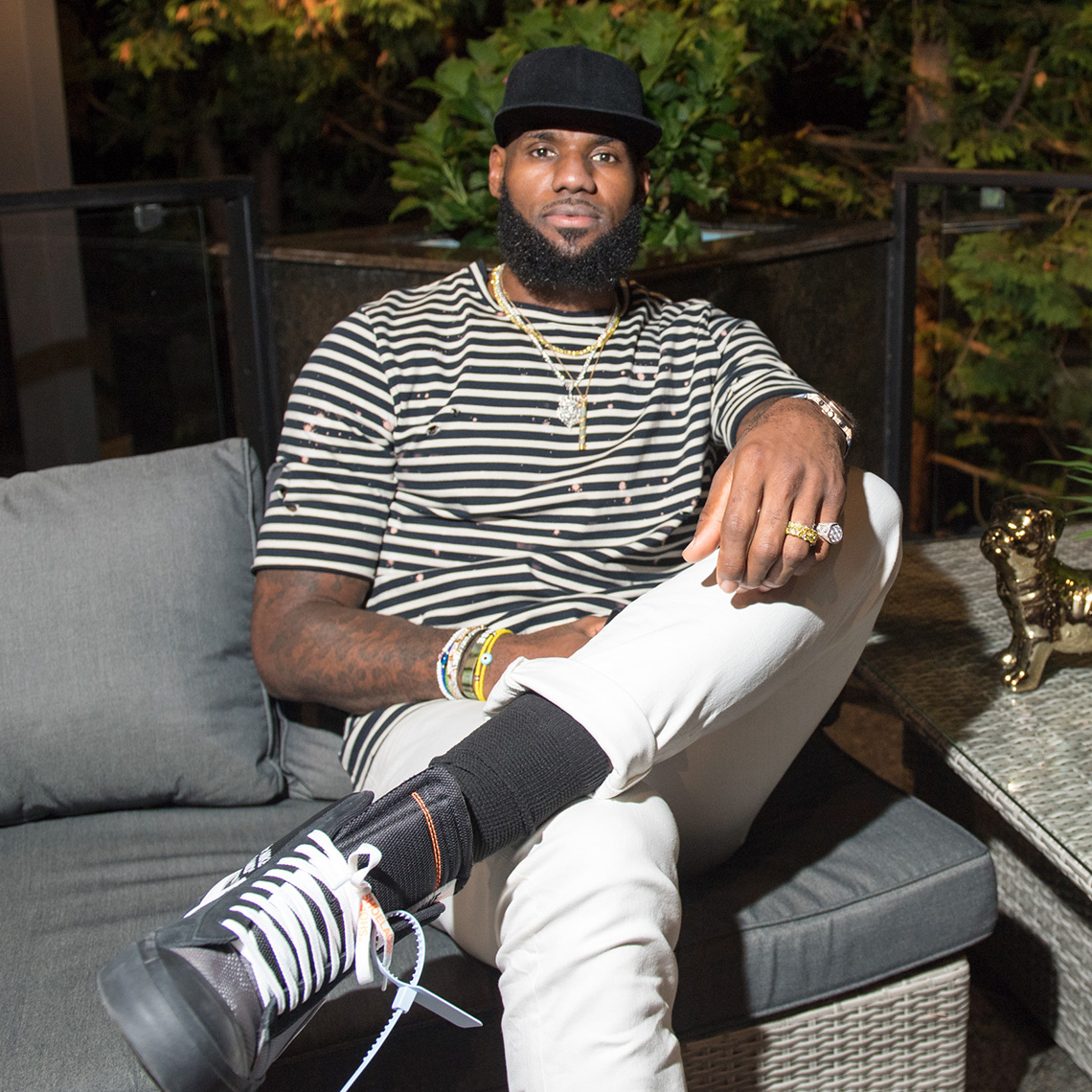Lebron James Off White Nike Blazer Black