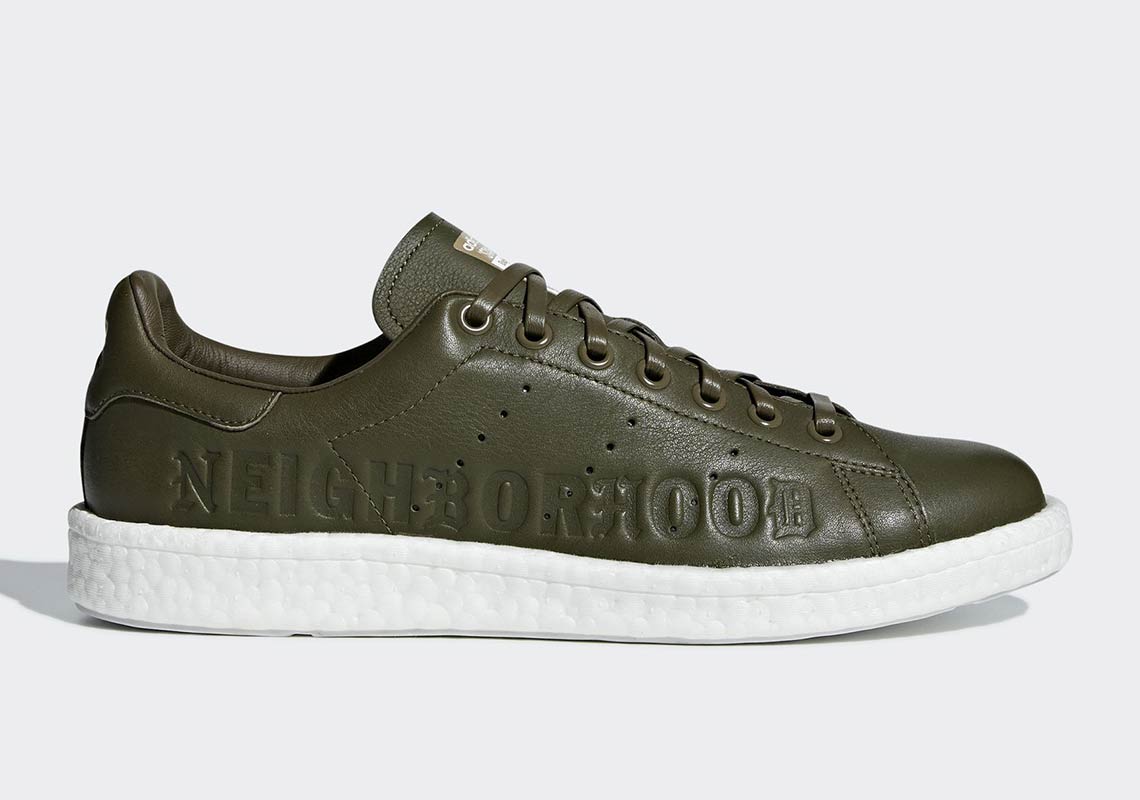 Neighborhood Adidas Stan Smith Boost Olive B37342 4