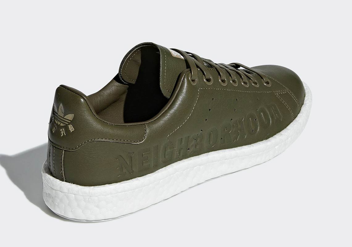 Neighborhood Adidas Stan Smith Boost Olive B37342 6