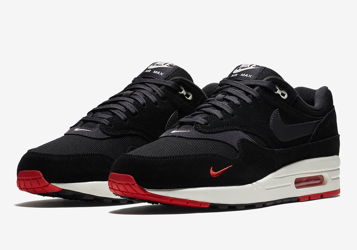 Nike Air Max 1 Mini Swoosh Black 875844 007 6