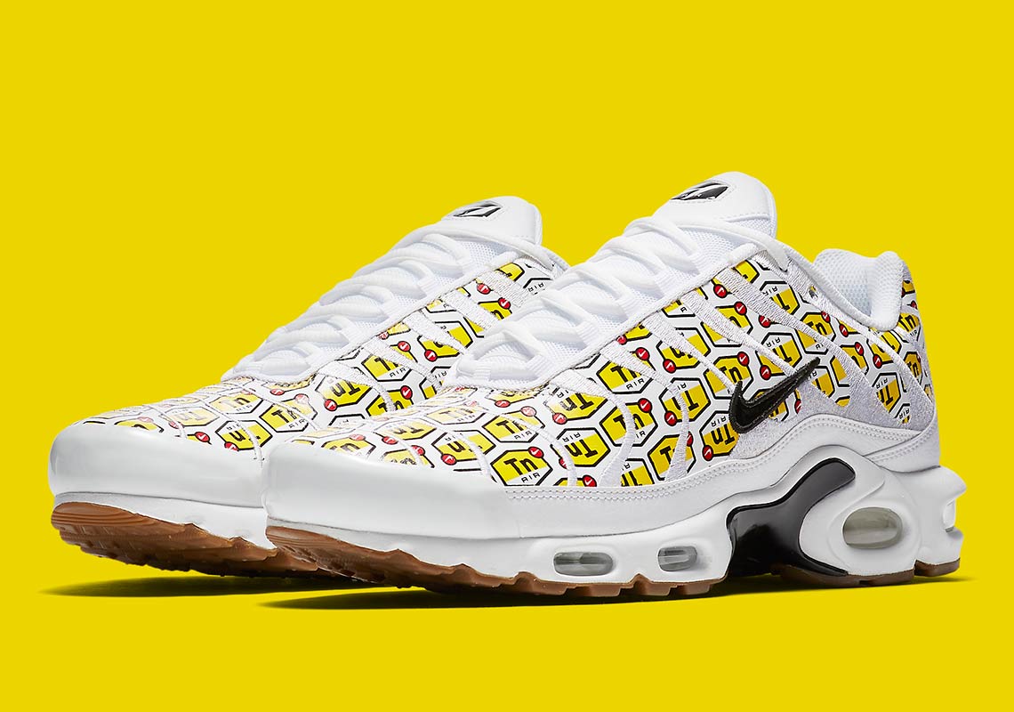 Nike Air Max Plus All Over Print White Yellow 903827 100 2