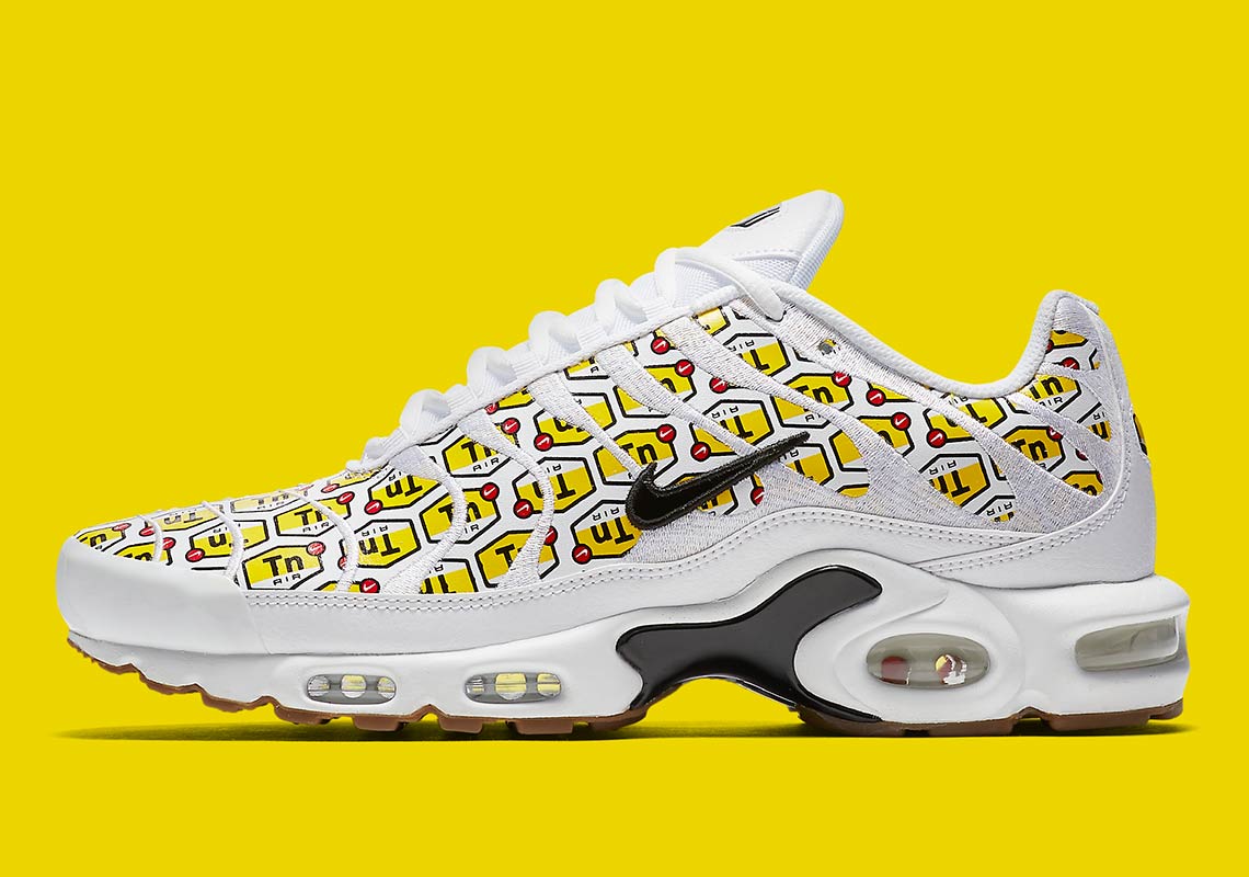 Nike Air Max Plus All Over Print White Yellow 903827 100 6