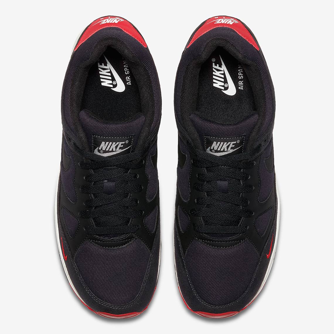 Nike Air Span 2 Black Red Aq3120 002 4