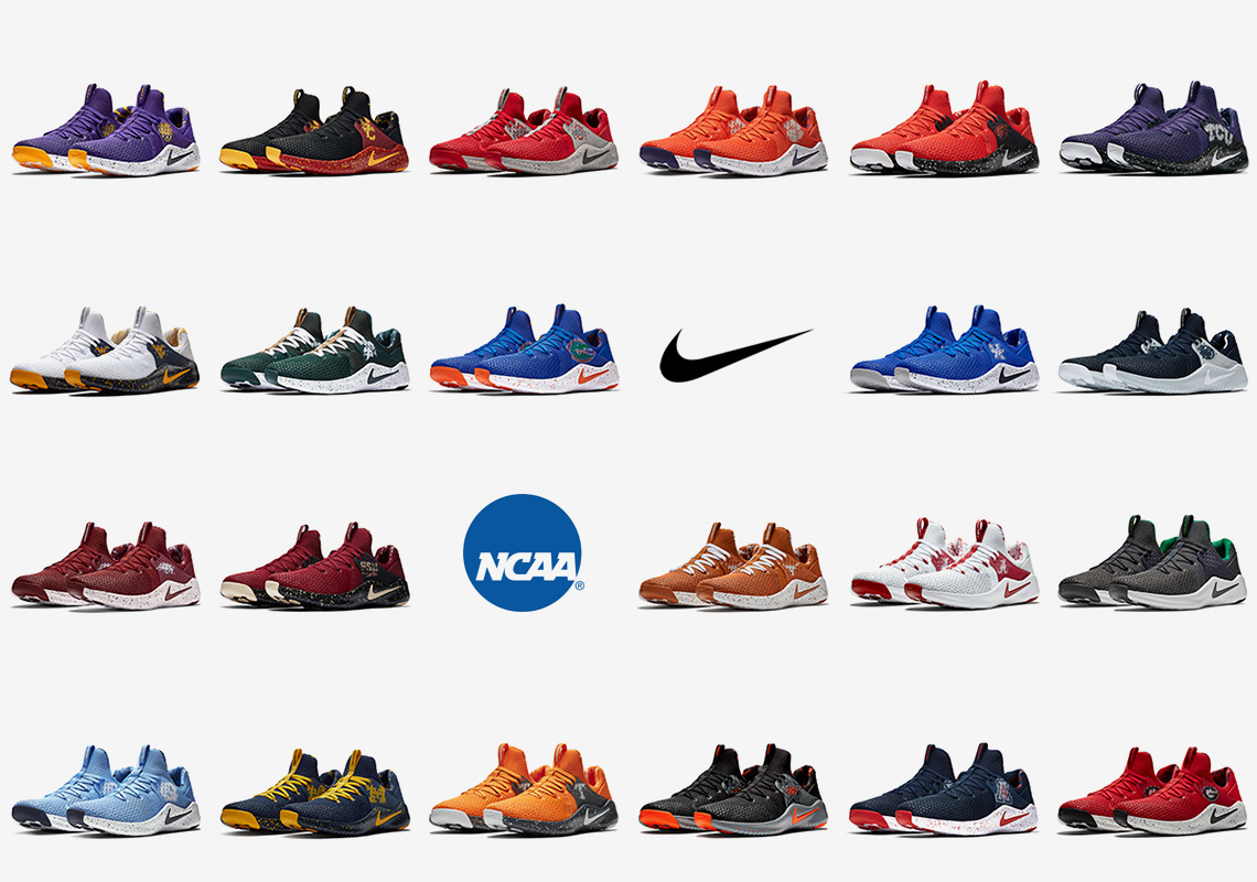 22 NCAA Football Teams Appear On The Nike Free TR8