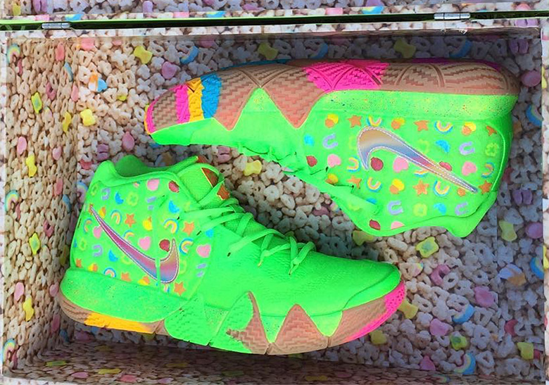 Nike Creates Alternate Green Colorway Of Kyrie 4 "Lucky Charms"