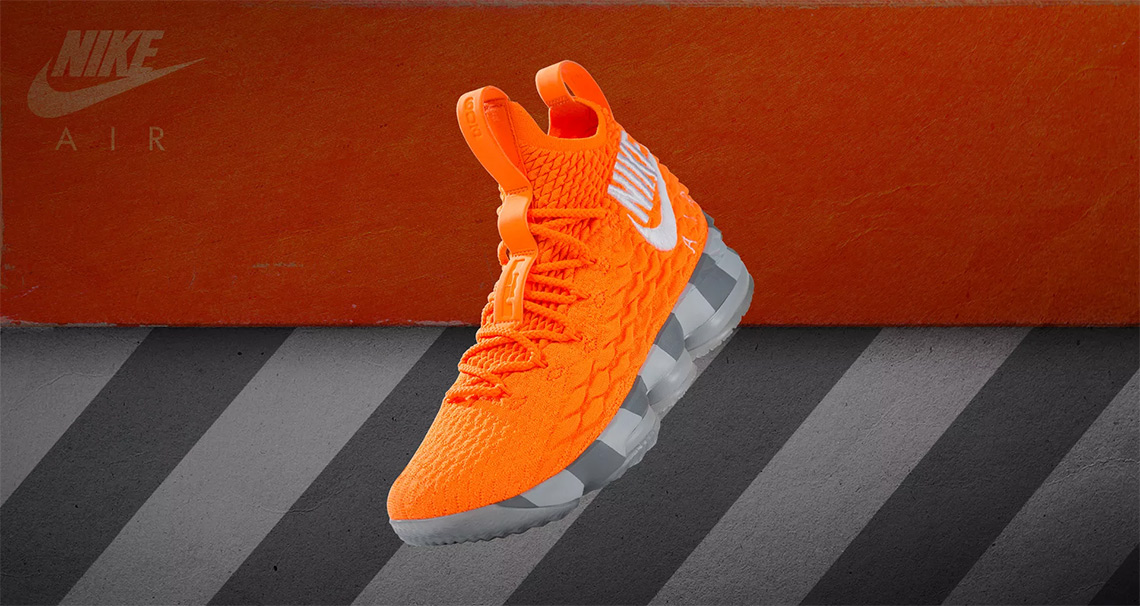 Nike Lebron 15 Lebron Watch Orange Box Shoes