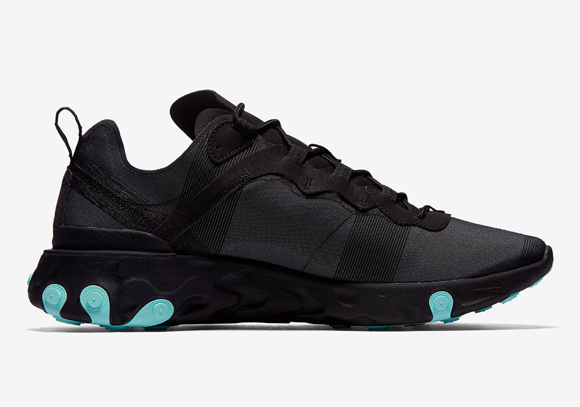 Nike React Element 55 Black Blue Bq6166 004 3