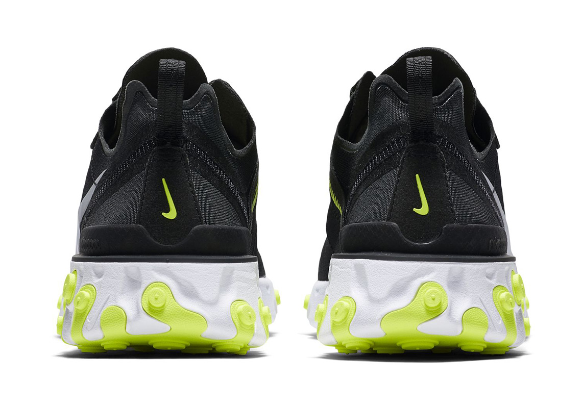 Nike React Element 55 Black Volt Grey 5