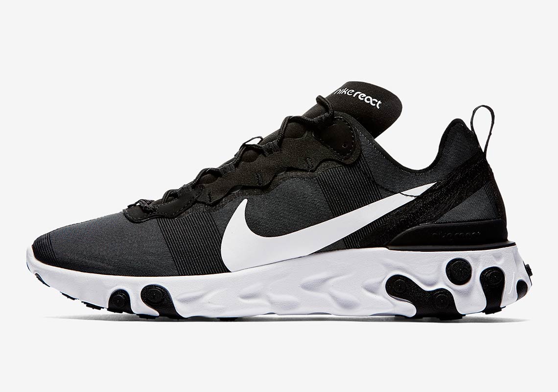 Nike React Element 55 Black White Bq6166 003 2