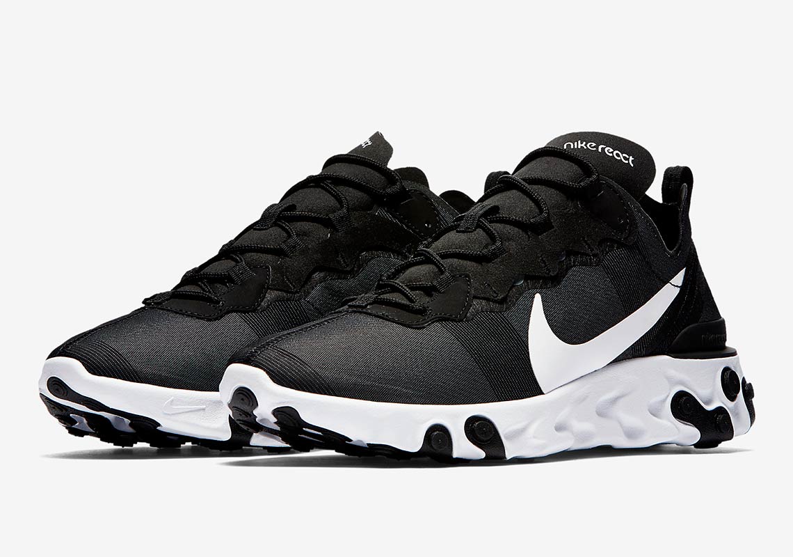 Nike React Element 55 Black White Bq6166 003 4