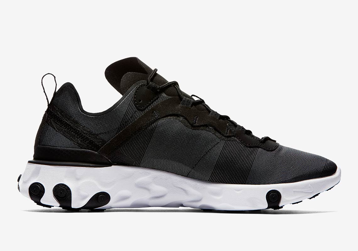 Nike React Element 55 Black White Bq6166 003 5