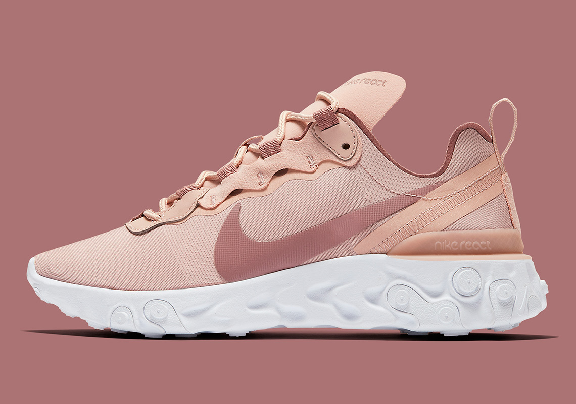 Nike React Element 55 Particle Beige Smokey Mauve Bq2728 200 5