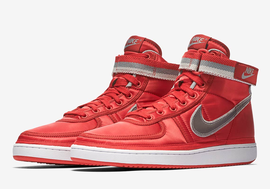 Nike Vandal High Satin Red Silver Ah8652 600 2