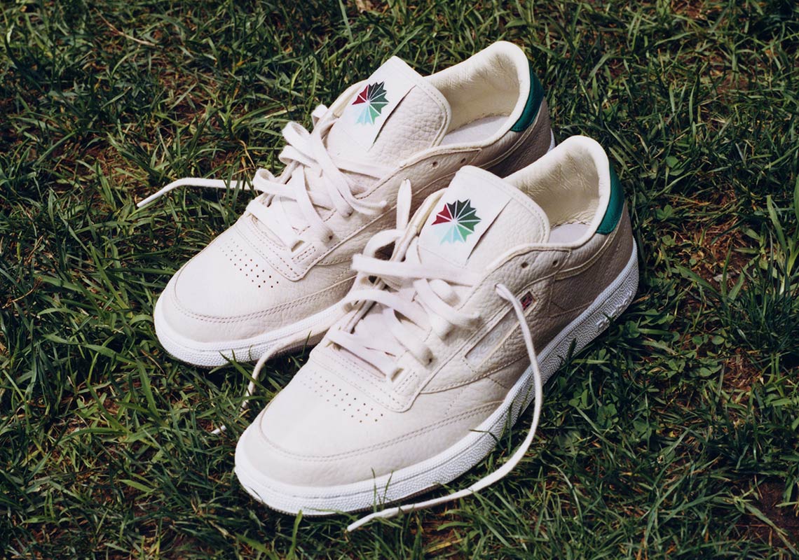 Packer And Reebok Dress The Club C "Marcial" With Cream Tumbled Leather