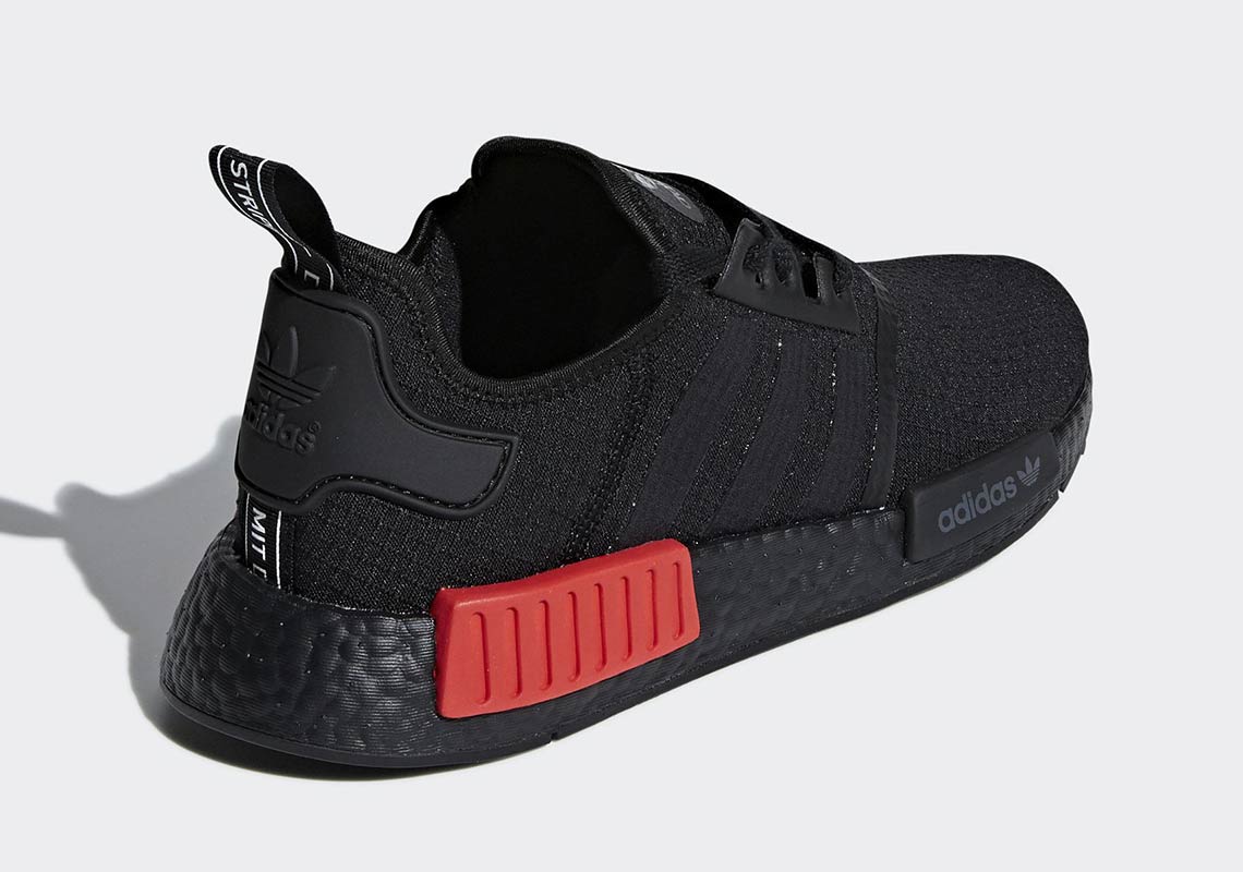 Adidas Nmd R1 Black Red B37618 3