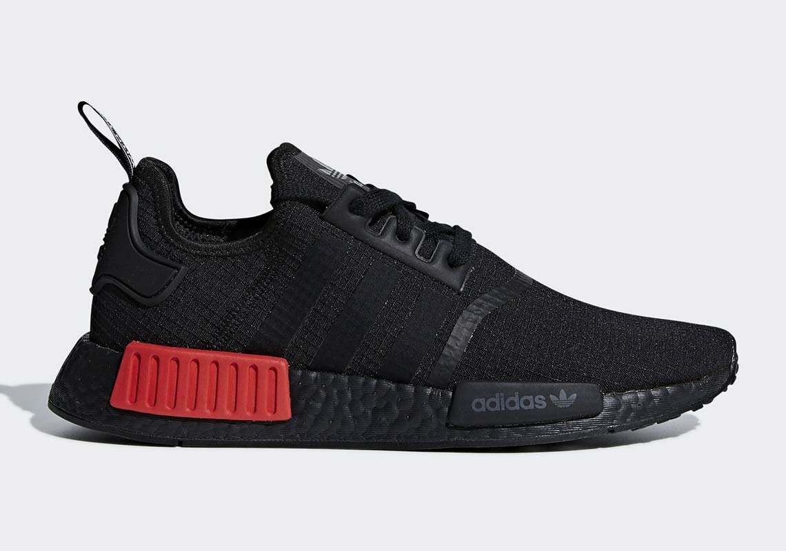 Adidas Nmd R1 Black Red B37618 4