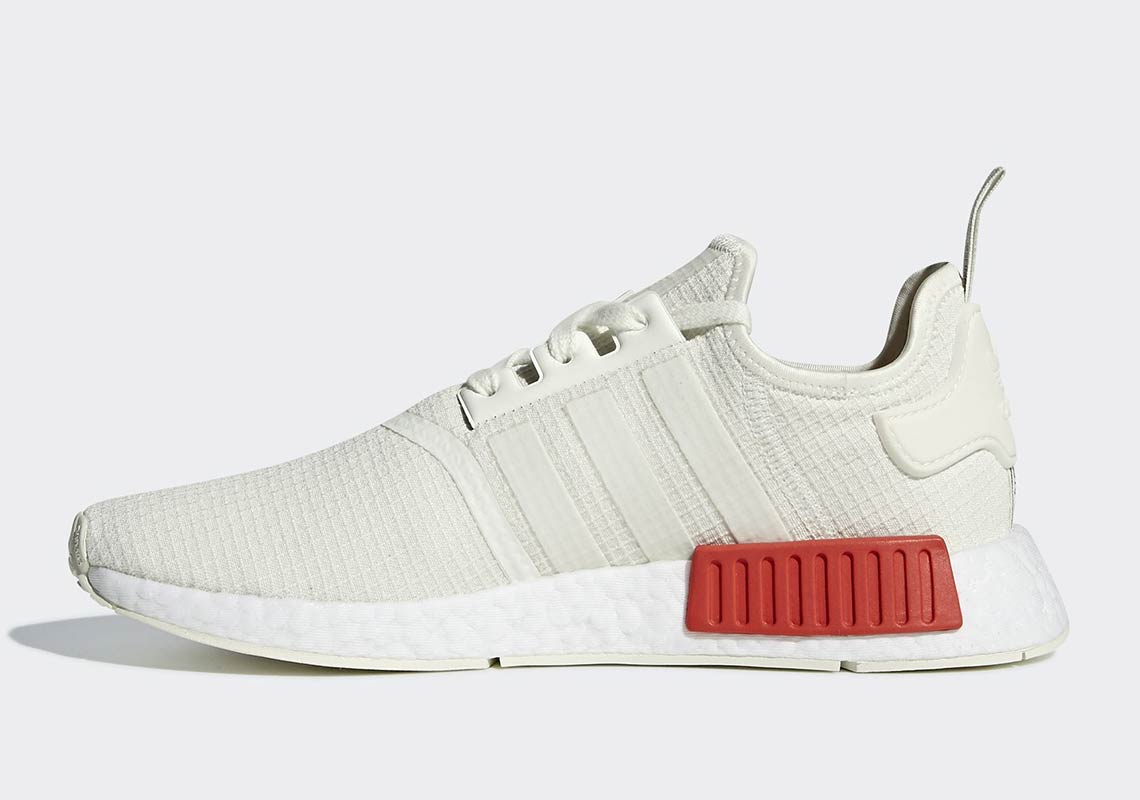 Adidas Nmd R1 White Red B37619 1