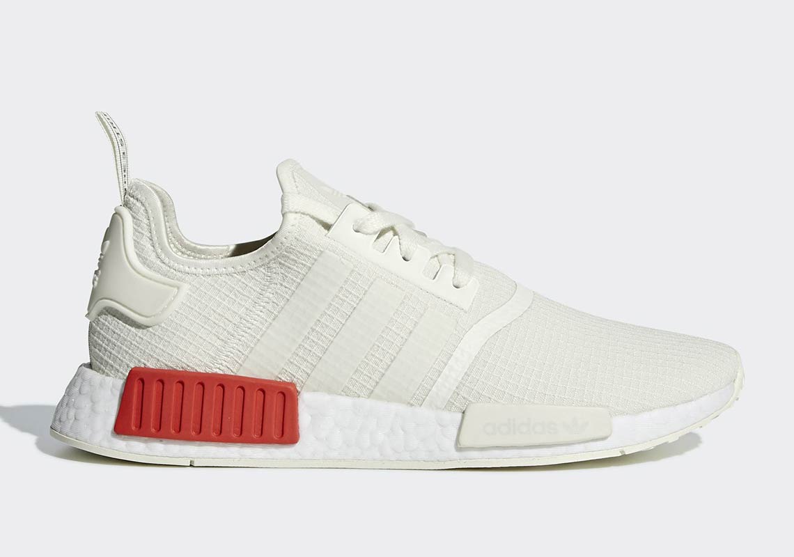 Adidas Nmd R1 White Red B37619 3