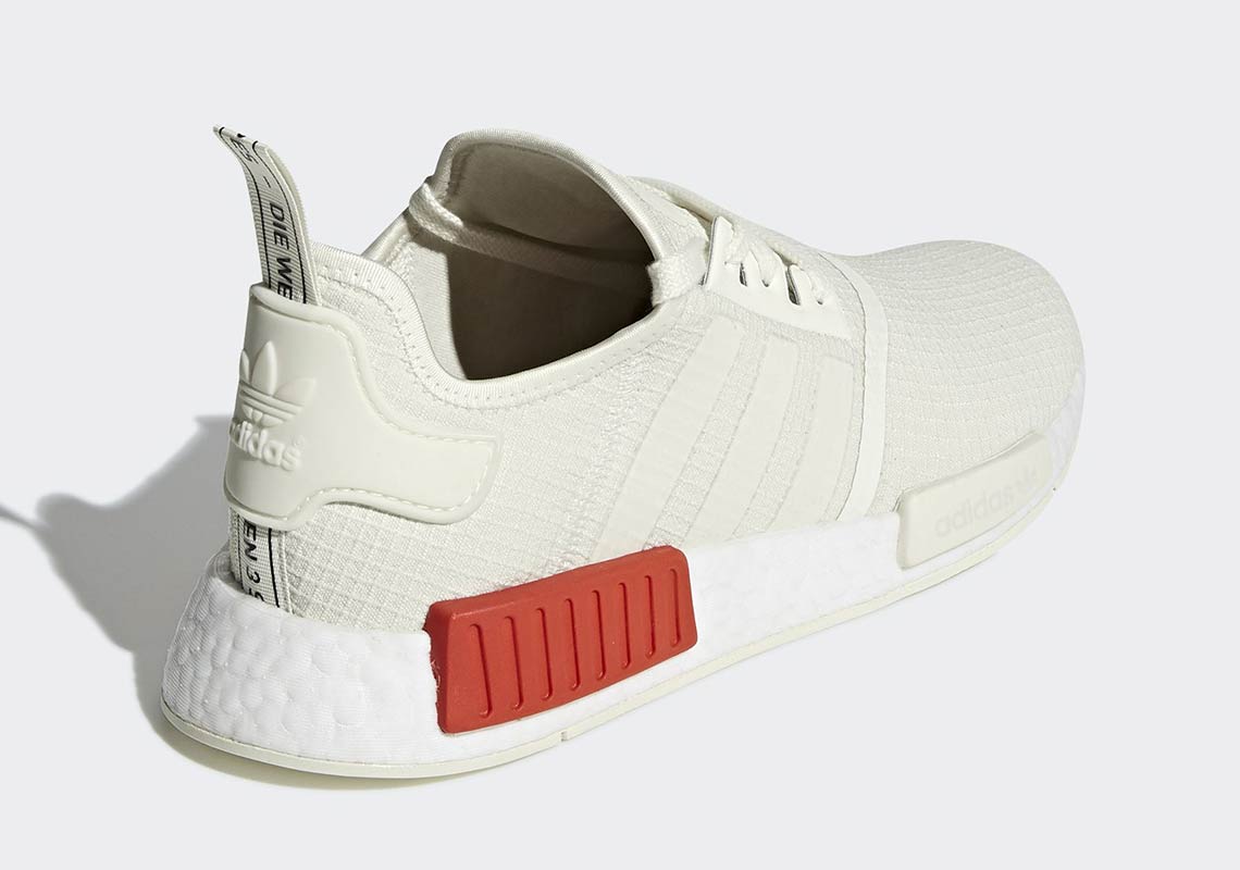 Adidas Nmd R1 White Red B37619 6