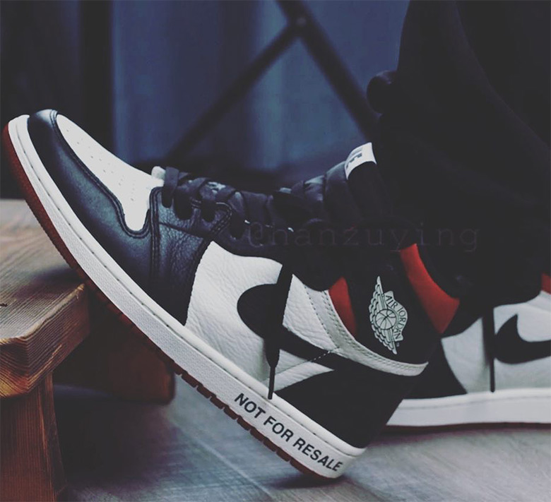 Air Jordan 1 Not For Resale Black Red White 5