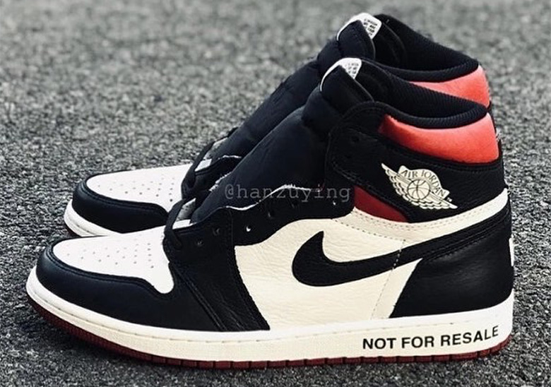 Air Jordan 1 Not For Resale Black Red White