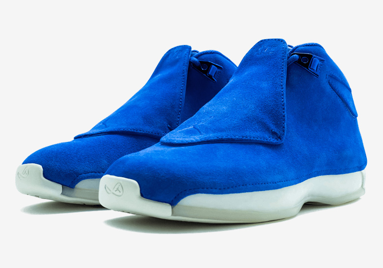 Up Close With The Air Jordan 18 Retro “Racer Blue”