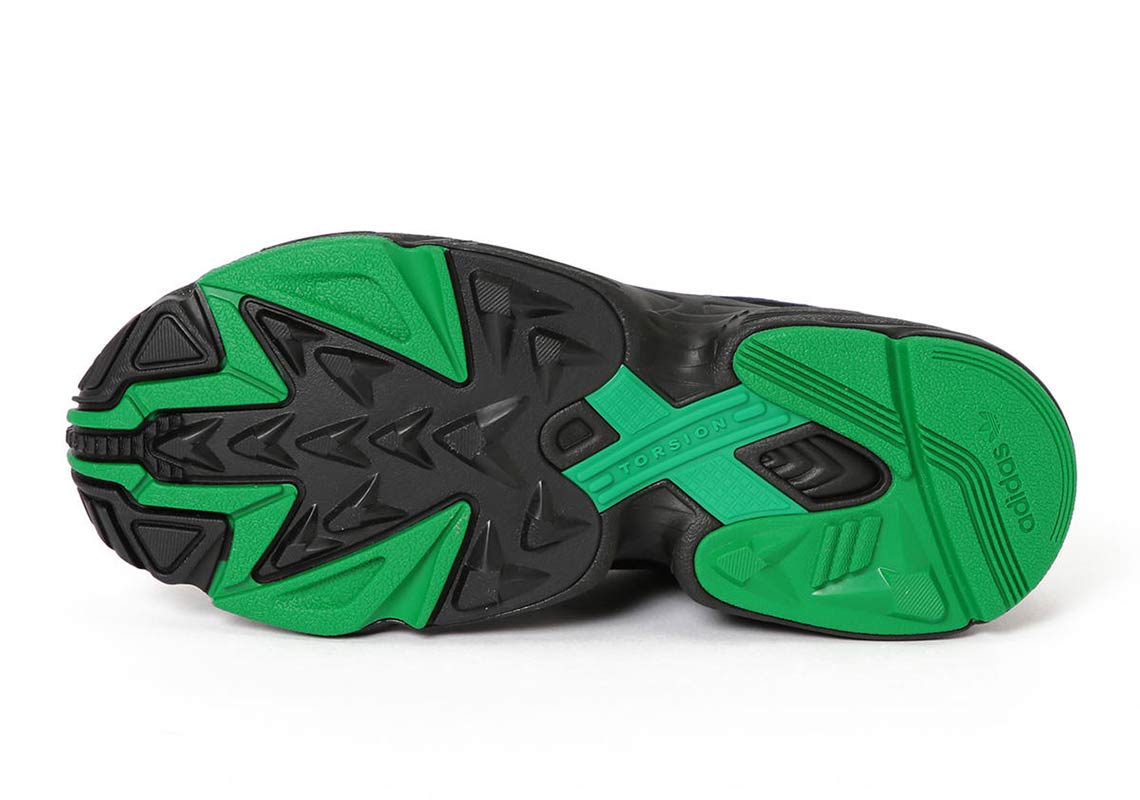 Beams Adidas Falcon Black Green 2