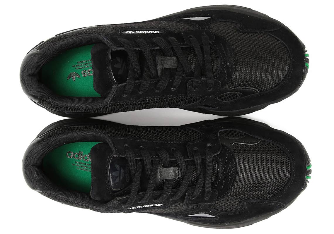 Beams Adidas Falcon Black Green 6