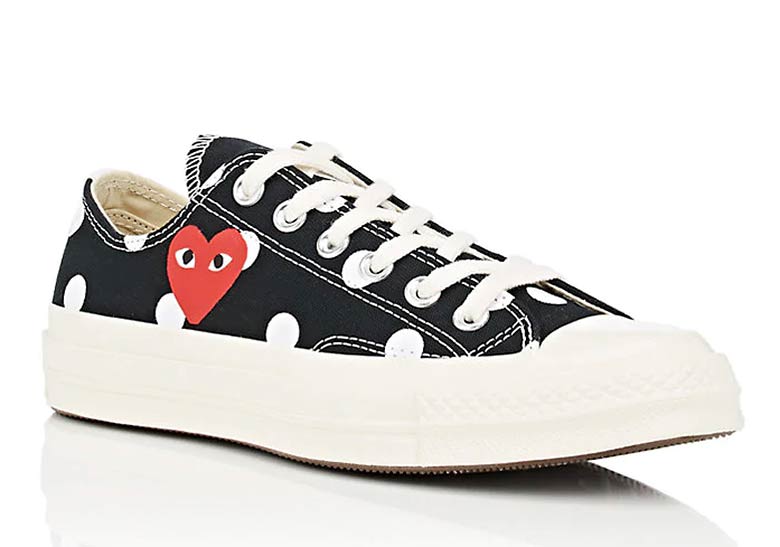 Comme Des Garcons Converse Chuck Taylor Polka Dot Black Low 3