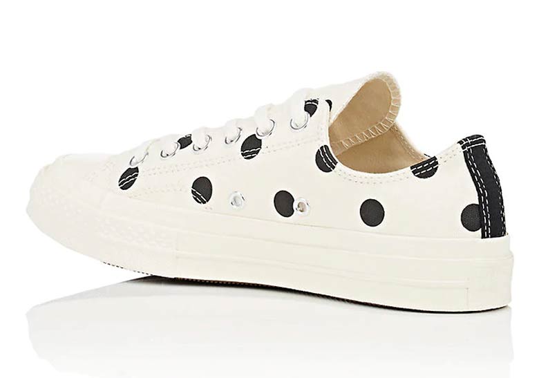 Comme Des Garcons Converse Chuck Taylor Polka Dot White Low 4