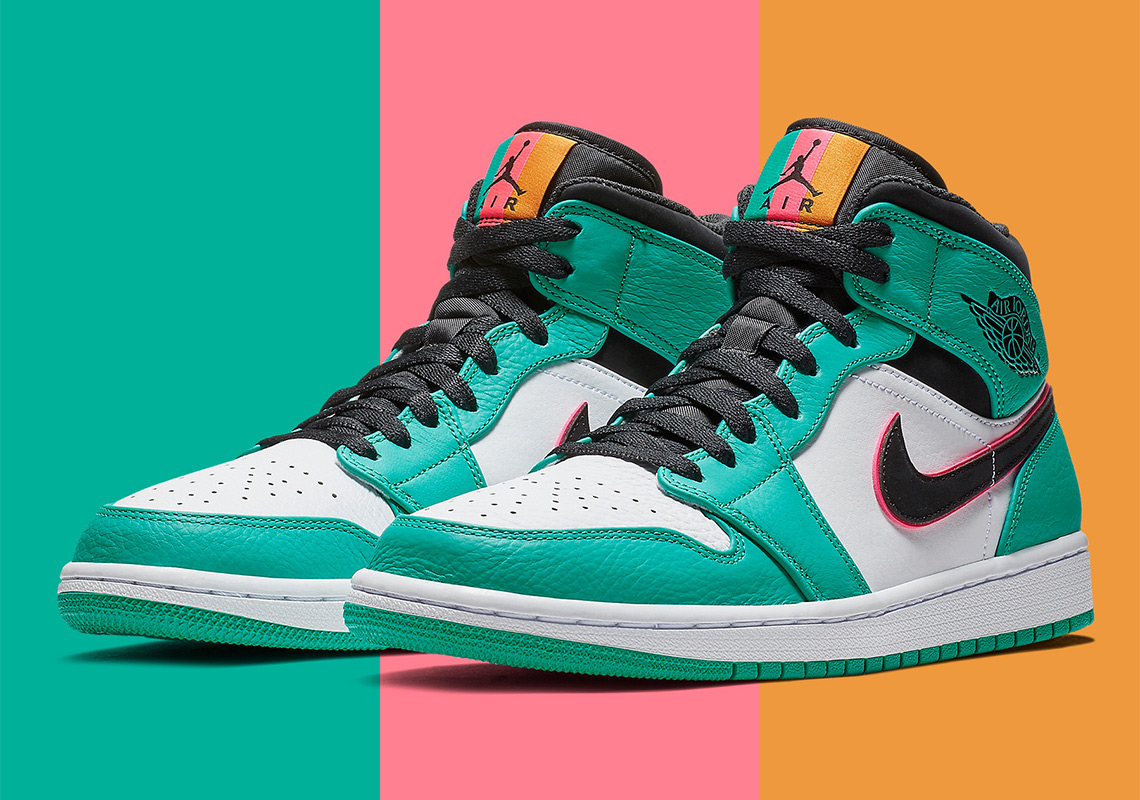 South Beach Vibes On This Air Jordan 1 Mid