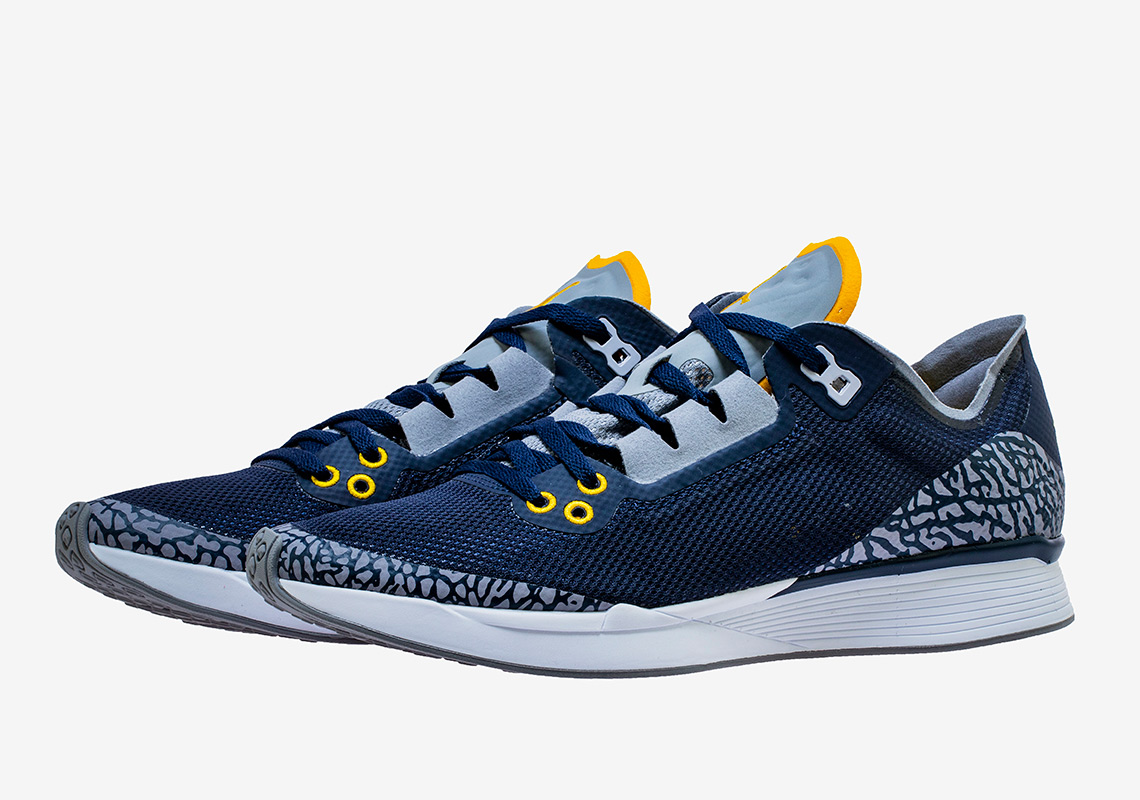 The Jordan 88 Racer Adds Collegiate Navy And Amarillo For The University Of Michigan