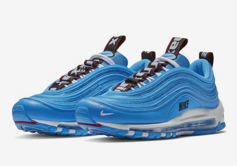 The Nike Air Max 97 "Blue Hero" Adds More Bold Logo Detailing