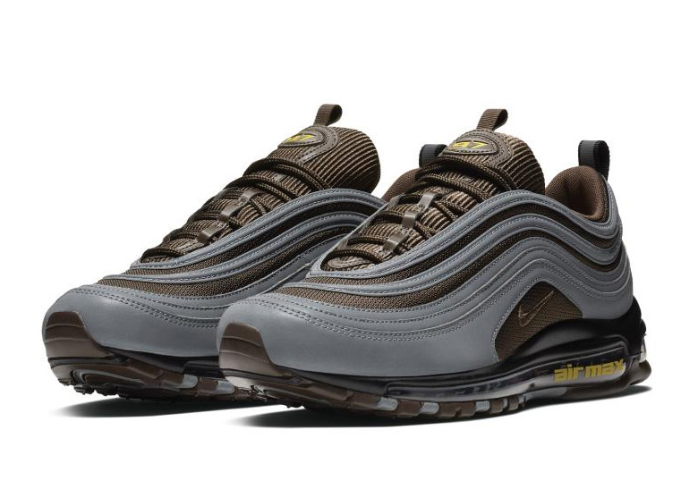 Nike Air Max 97 Premium Cool Grey Baroque Brown 2 University Gold Av7025 001