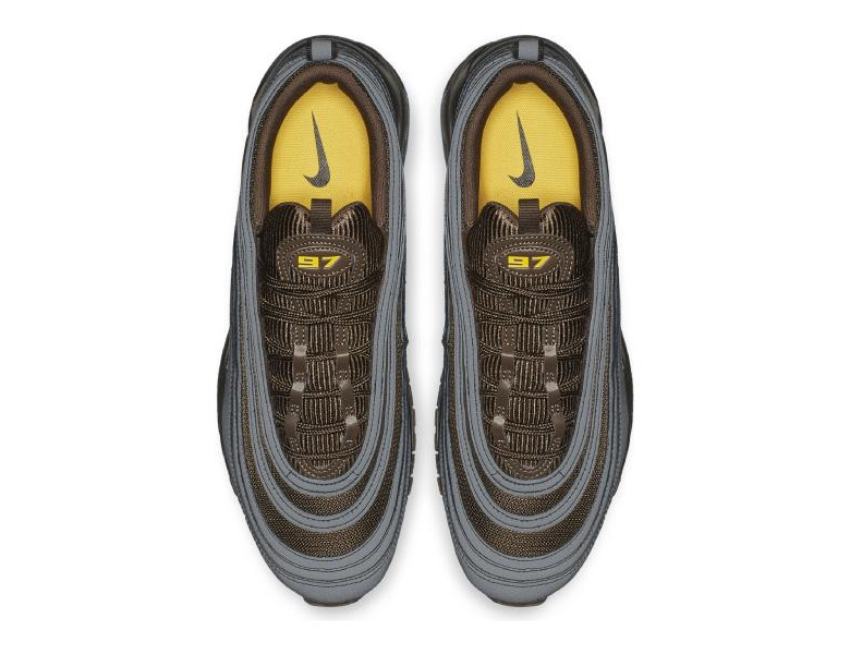 Nike Air Max 97 Premium Cool Grey Baroque Brown 4 University Gold Av7025 001