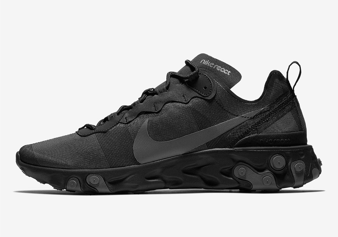 Nike React Element 55 "Triple Black" Is Coming Soon