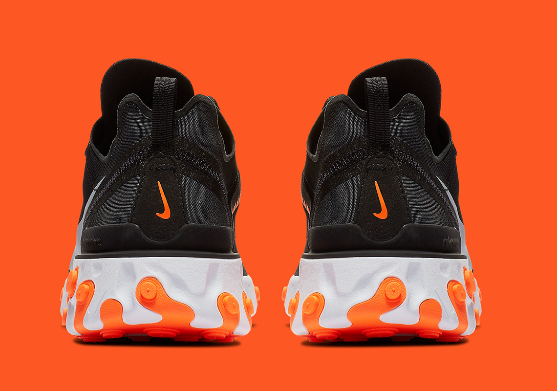 Nike React Element 55 Black Orange 5