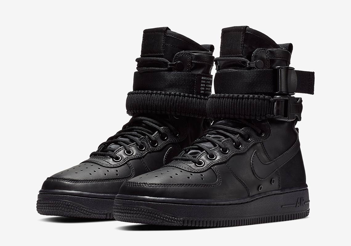 Nike Sf Af1 Triple Black 857872 005 1